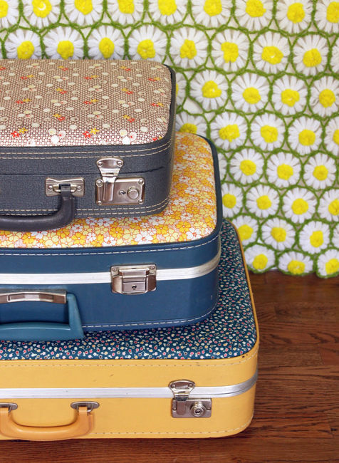 Make Your Own Floral Suitcase! - A Beautiful Mess