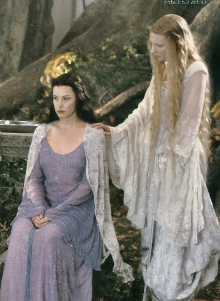 Liv Tyler and Cate Blanchett in Lord of the Rings