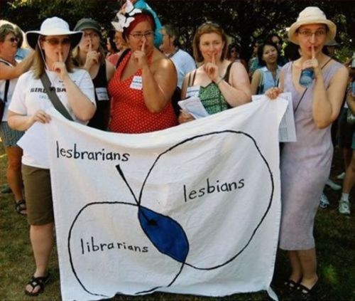 Lésbicas Bibliotecárias = Lesbrárias!