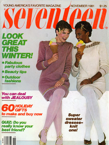Whitney Houston on the cover of Seventeen Magazine, 1981. <br /><br />
R.I.P to Whitney Houston. Many may not know that, Whitney was a fashion model before becoming a singer. She started modeling in her teens in the early 80’s. She appeared in Seventeen and became one of the first women of color to grace the cover of the magazine. She was also featured in other magazine such as Glamour, Cosmopolitan, Young Miss, and appeared in a Canada Dry soft drink TV commercial.