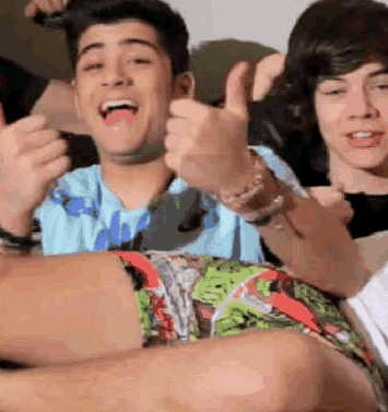 Zayn touching Louis bulgy bulge ;D