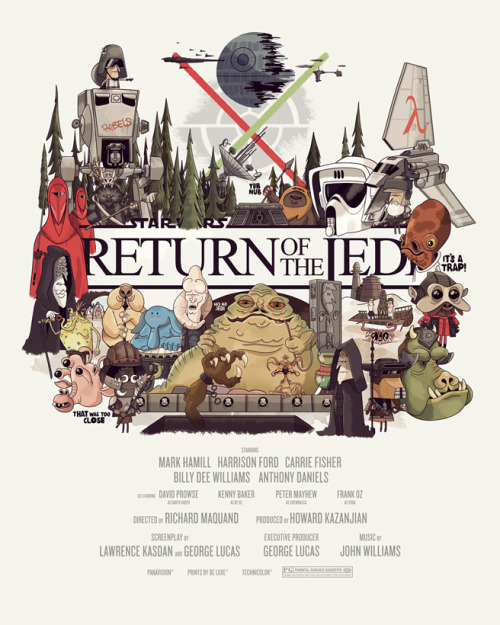 Return of the Jedi poster art by Christopher Lee c 2012