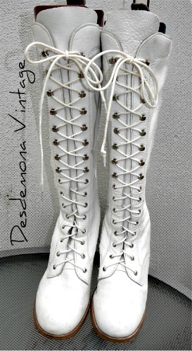 New to ebay…. White 60’s lace up boots in real leather!… gogo mod psychcheck ‘em out…..
http://www.ebay.co.uk/itm/280828663306?ssPageName=STRK:MESELX:IT&_trksid=p3984.m1555.l2649