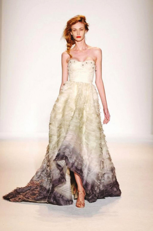 yes to this ombre wedding dress