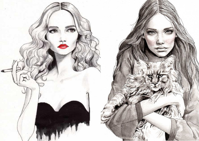 Sketch Fashion Illustrations