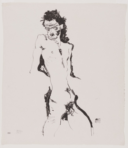 self-portrait, 1912 - Egon Schiele