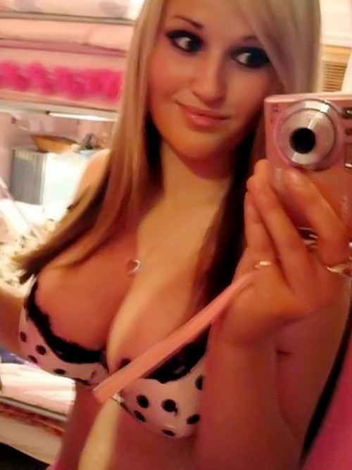 Tagged big tits boobs amateur blonde selfshot mirror nsfw cleavage 