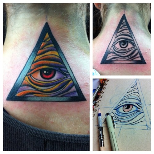 Hour and a half tattoos illuminati eye bestink NYC Taken with 