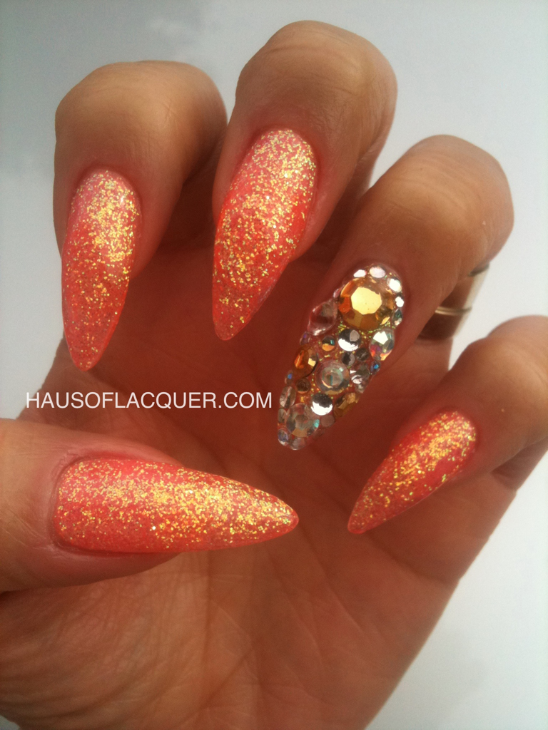 Pointy Orange Nuggets by hausoflacquer