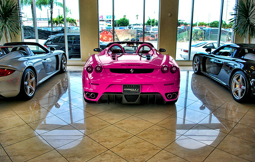 Pink Ferrari I like very much via Her Royal Juicyness 
