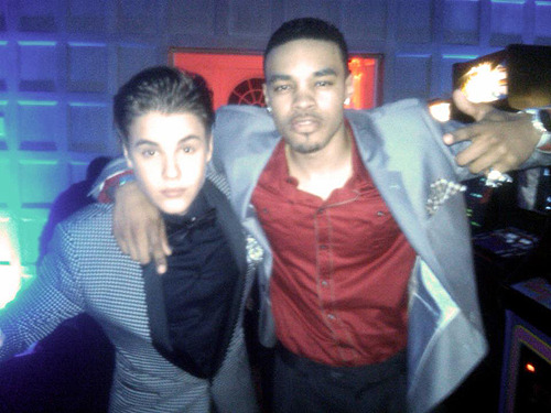 Justin with a friend at his 18th Birthday Party!