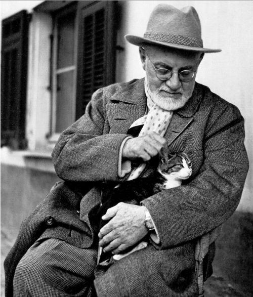 chat-grain-de-folie:
Nô comment&#160;! ❤❤❤
tamburina:

Matisse with his cat

