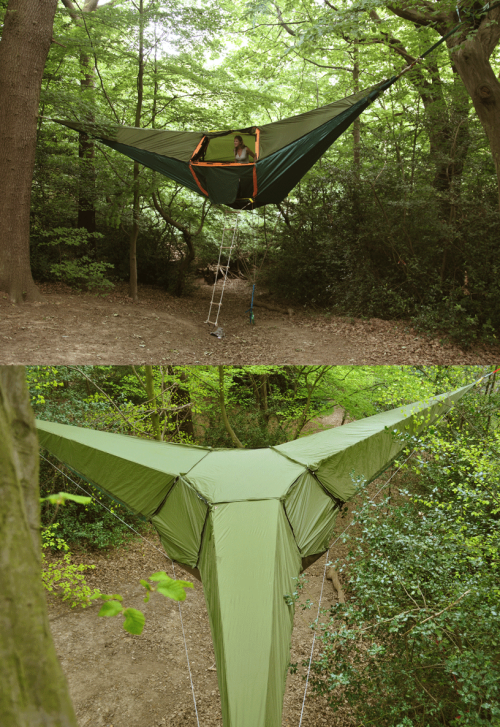 suspended camping tent by Tentsile