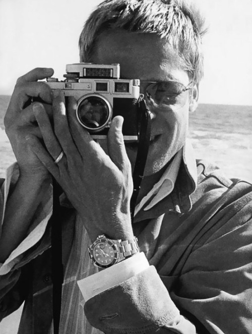 Brad Pitt with a Leica M3