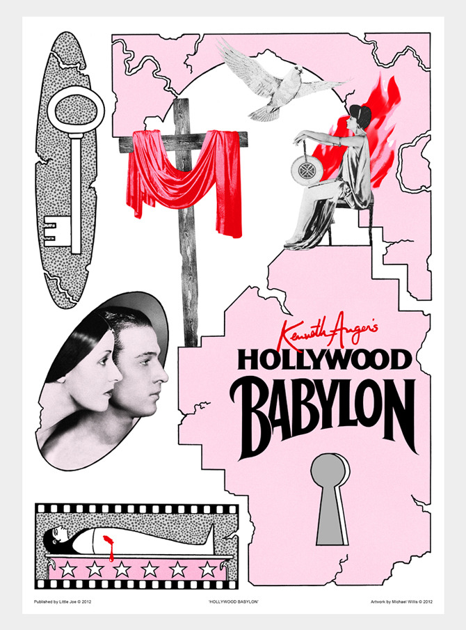 Featured #2 — A Little Film Club presents Kenneth Anger’s HOLLYWOOD BABYLON  Little Joe is proud to announce A Little Film Club, a new monthly screening programme in London, supported by Film London’s new Community Pilot Fund scheme. A Tribute To Cinema’s Most Scandalous Publication&#8230;First published in 1959, avant-garde film director and occultist Kenneth Anger’s infamous expose has been banned, debunked by academics and adored by millions. Little Joe pays tribute to Hollywood Babylon with a screening of Nigel Finch’s 1991 BBC Arena documentary alongside a discussion about Hollywood’s darker side. The Cinema Museum will be displaying a selection from its archive to explore the role gossip plays in maintaining the exotic image of the film industry. £7.50  (£5 conc.) Free for Little Film Club members.Wednesday 21st MarchDoors: 6.30pm.  Refreshments available.Limited edition risograph print created exclusively by Michael Willis for Little Joe. BUY TICKETS