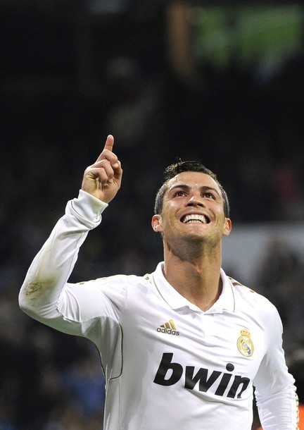 Celebrating his 100th Liga goal. I&#8217;m so proud  :o)
Real Madrid vs. Real Sociedad, 24.03.2012(via Photo from Getty Images)
