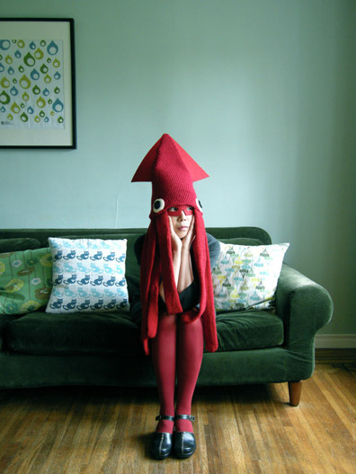 (via Squid Hat Costume by Hiné Mizushima)