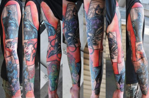 The sleeve won Best Sleeve Tattoo at the Dublin International Tattoo