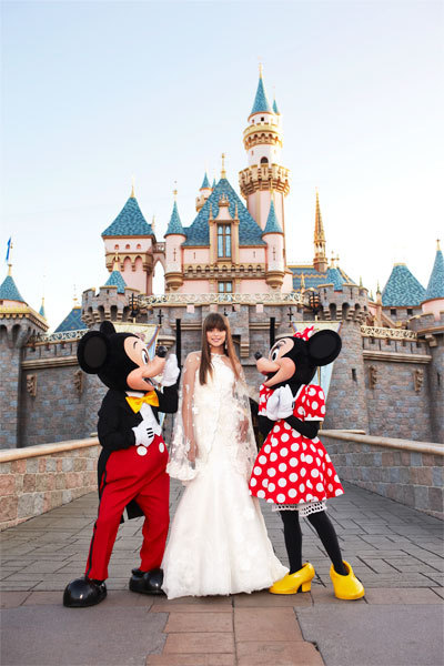 A Disney bride Mickey and Minnie Mouse and Disneyland 8217s Sleeping