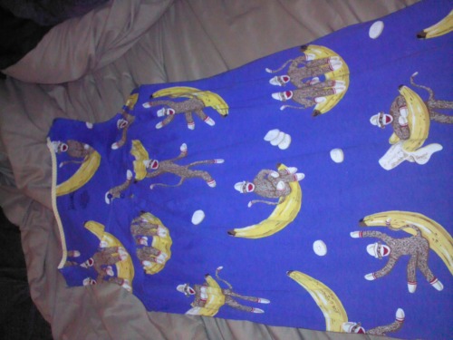 “My grandmother gave me this awful dress/nightgown (?) this past Christmas. I’m 22, and in no way into monkeys. Immediately following me opening this monstrosity, she says, “because we called you Monkey when you were a baby”, my mom quickly responded “no we didn’t”. Thanks for the save mom, but I’m still stuck with this strange ass dress.”  -Submitted by Jordyn