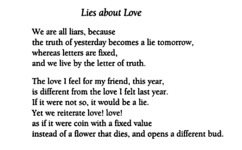 aseaofquotes:

D.H. Lawrence, “Lies about Love”
