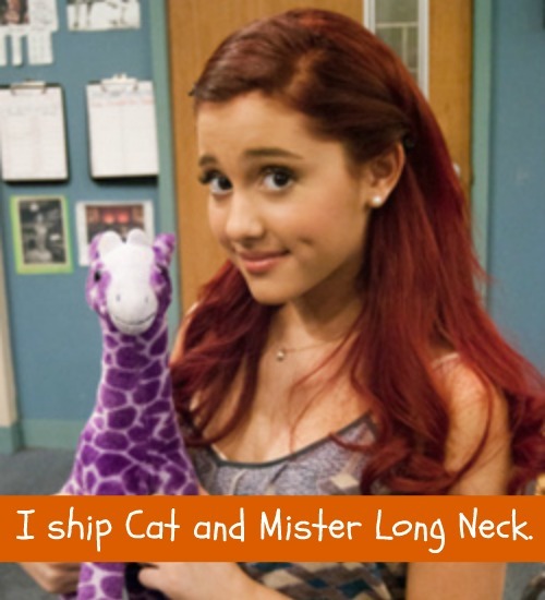 I ship Cat and Mister Long Neck victorious cat valentine ariana grande