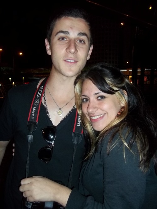 cherryboombb Yesterday at night with David Henrie in Argentina He was