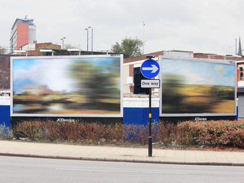 Blurred billboards by Ben Long, via It&#8217;s Nice That, submitted by Joe C.