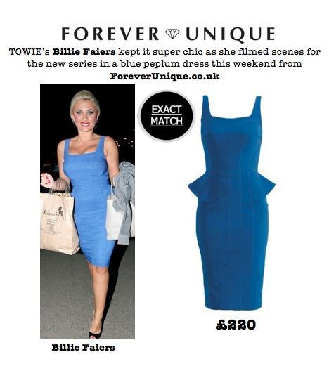 TOWIE's Billie Faiers is spotted in Prima customer Forever Unique's stunning