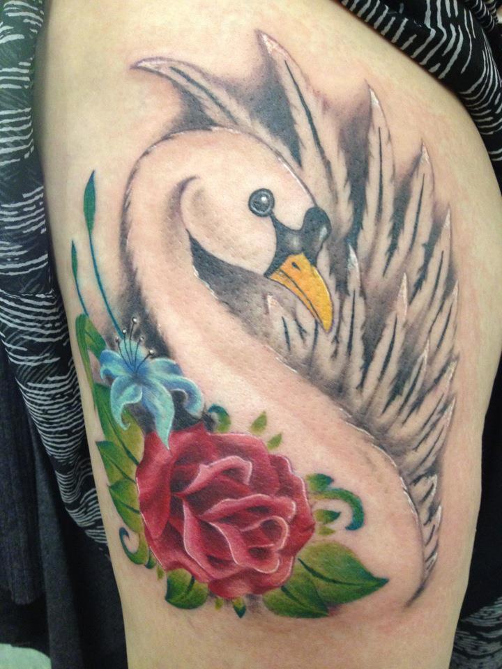  feathers tattoo leg tattoo