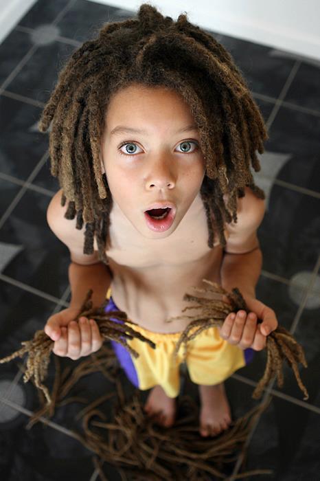 Light Skin Kids with Dreads