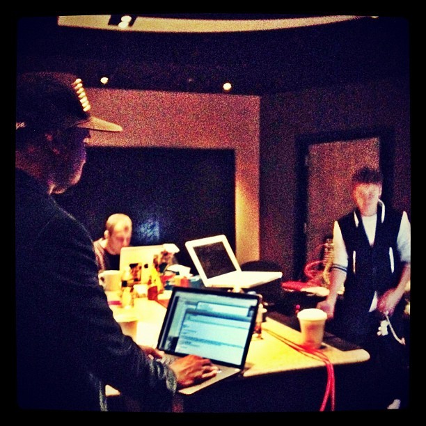 “Putting the finishing touches on the album and it&#8217;s gonna be special! @justinbieber and @kanyewest #Believe”