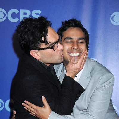 The Big Bang Theory's doublebday for Johnny Galecki 37 and Kunal Nayyar 
