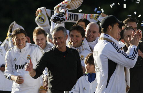 amistosa:

3 May 2012: Mou (and Ozil).
