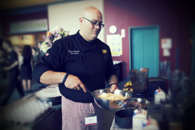 ROCCO &#8212; Local celebrity chef Rocco Whalen prepares food during a screening event for the HBO multi-part documentary &#8220;Weight of the Nation&#8221; at the Great Lakes Science Center in Cleveland on May 3, 2012. Whalen was on hand to cook samplings from his Fahrenheit restaurant menu and participate in a panel discussion about mitigating obesity in America. Photo by Brandon Blackwell @CapturedCLE