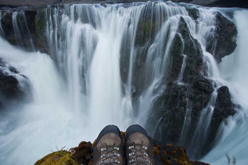 ourwildways:

Looking down at a waterfall by www.AlastairHumphreys.com on Flickr.