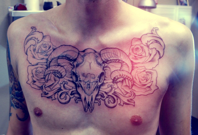 chest tattoos Tumblr