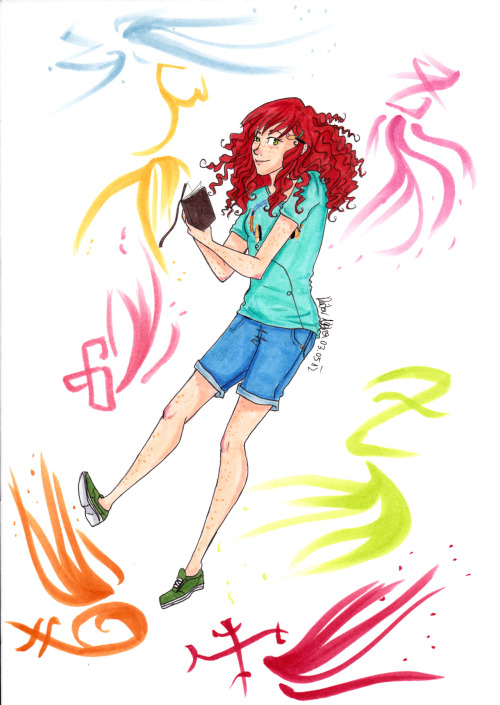 Aw, a cute Clary!

forestofpaper:

I´m playing arround with the copic markers I´v got for my birthday.
Clary and a lot of badly drawn, colorful runes. Well, a pretty pointless drawing but like I said I´m just playing around with the markers and I had fun with this one anyway. XD
