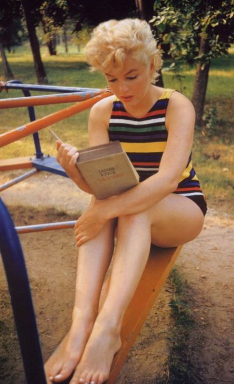 Marilyn reading…