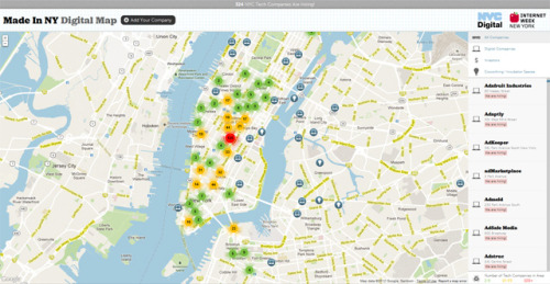 Made in NY Digital Jobs Map