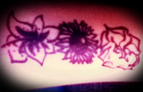 Tagged flowers tattoo carnation stargazer sunflower 