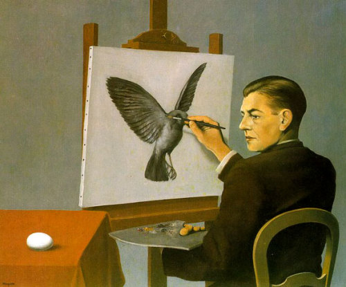 clairvoyance by renemagritte