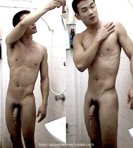 tumblr_m4ocsgyDgC1rvlafco1_500 Hot Asian in Shower with BIG Uncut Cock