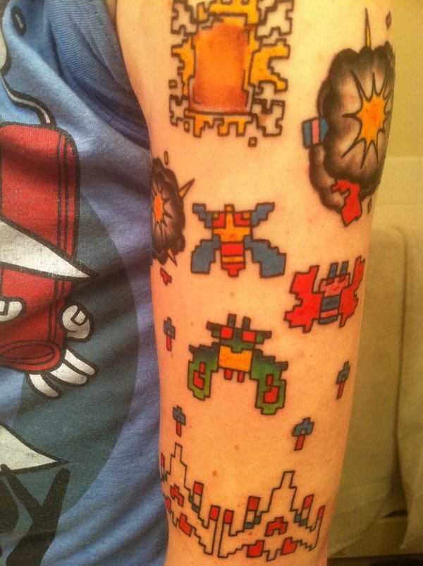 Grilled Cheese Pixel Tattoo Gaming and cheese fan Travis explains it8bit