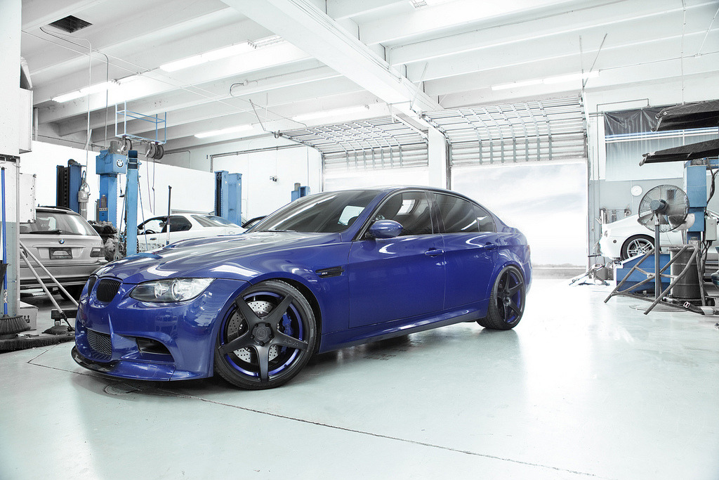 Blue BMW M3 Black Rims
