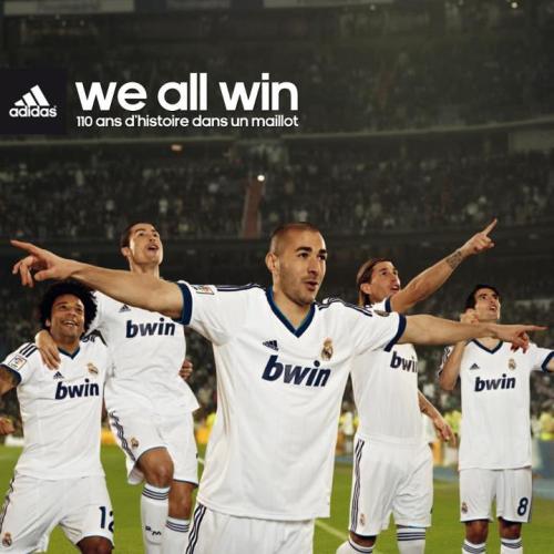 lyonista:

Real Madrid new home shirt, season 2012/2013

celebrating the club’s 110th anniversary

