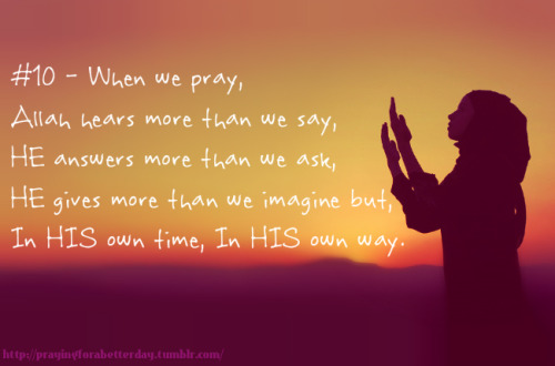 When we pray