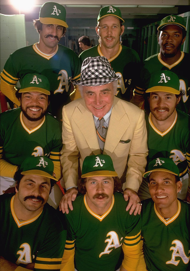 Behold the new, more succinct green A's jersey