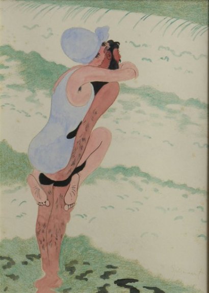 garp:

Léon Spilliaert (1881 - 1946) The Swimers (Les baigneurs), 1917
