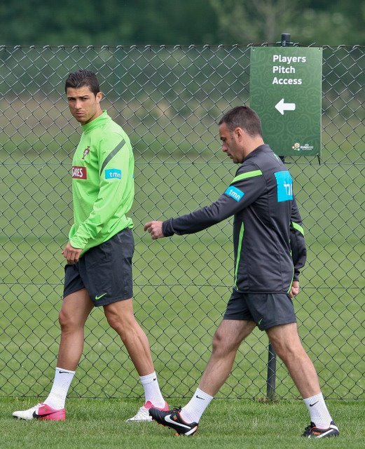 From Cristiano&#8217;s FB: Training in Opalenica, 11.06.2012The boss and his captain.